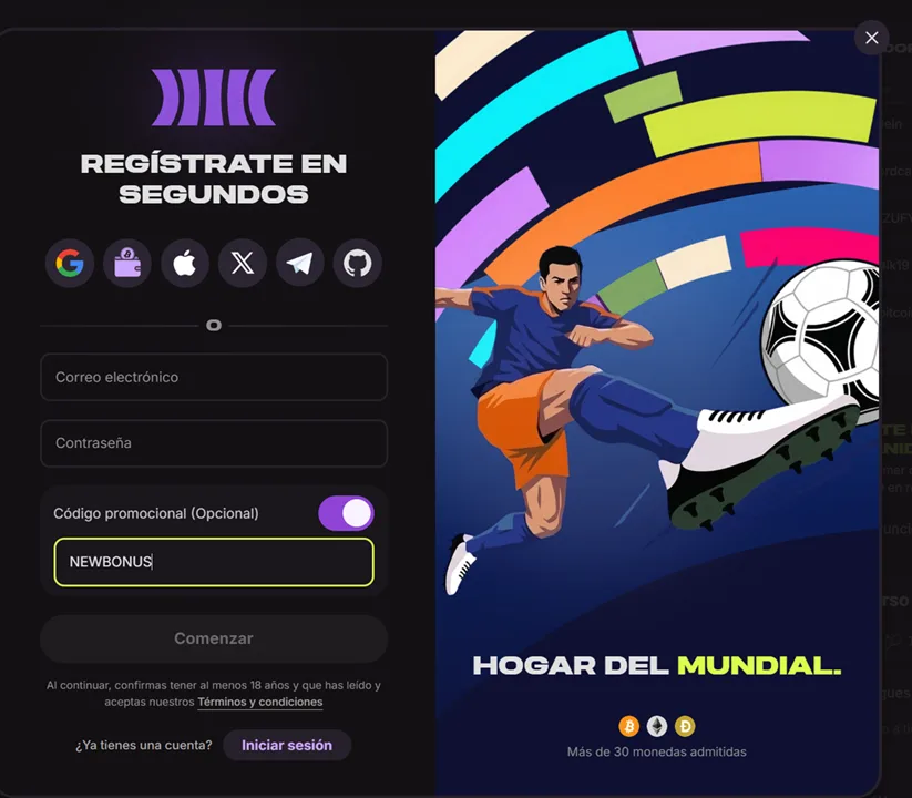 Cloudbet en móvil
